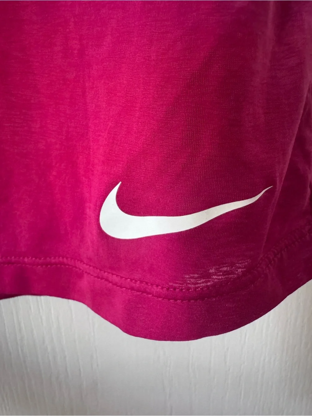 Nike Hot Pink Striped Dri-Fit Tank Top